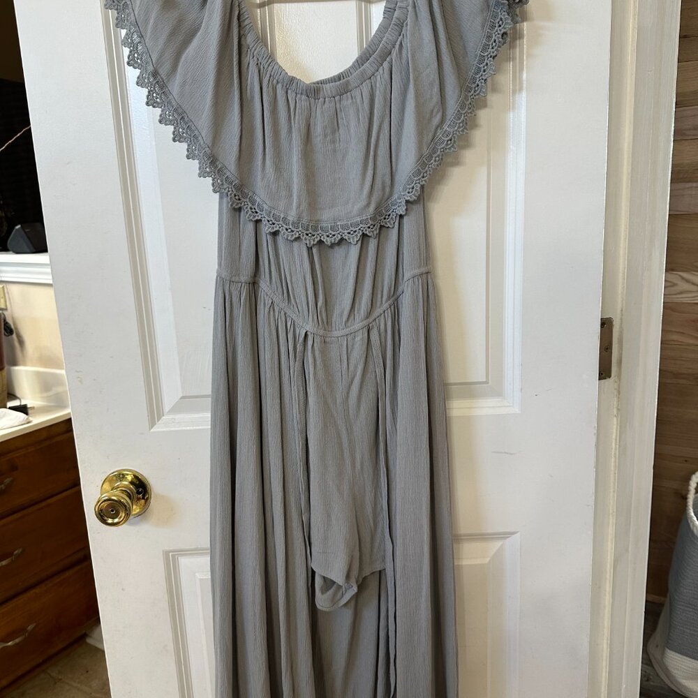 NWOT "Love" Skort dress Off shoulder Sz. M